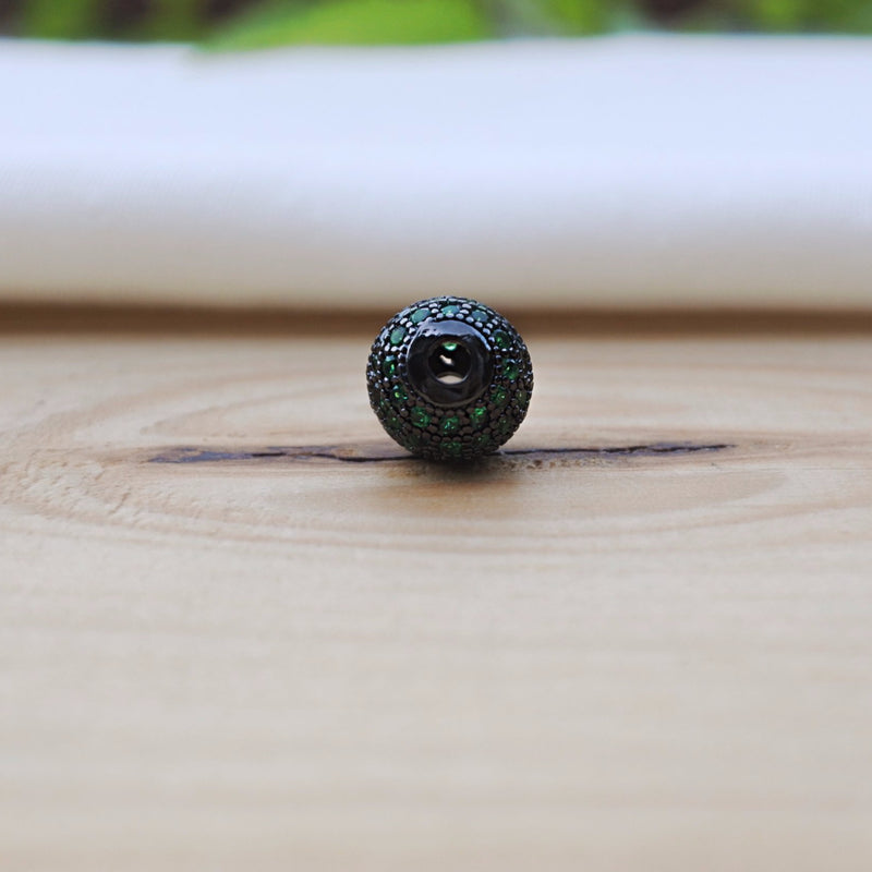Greenish Black CZ Crystal Ball