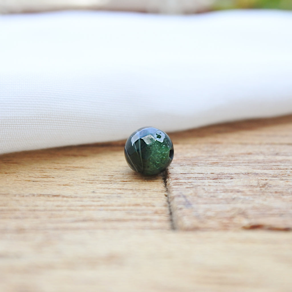 Greenish Black Agate 8mm - WTF Bracelet, WTF Brands - WTF Walk-In