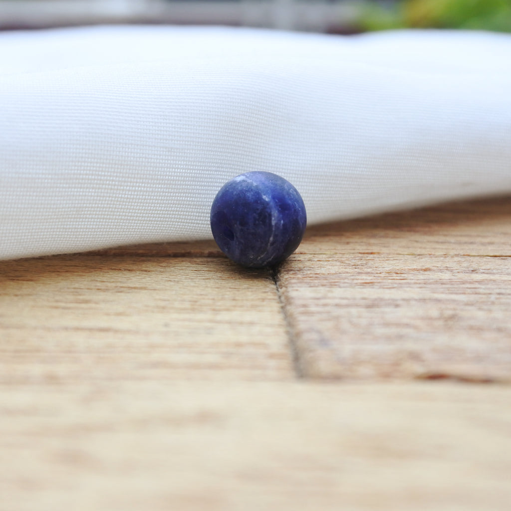 Unpolished Sodalite / Storm Bead 10mm - WTF Bracelet, WTF Brands - WTF Walk-In